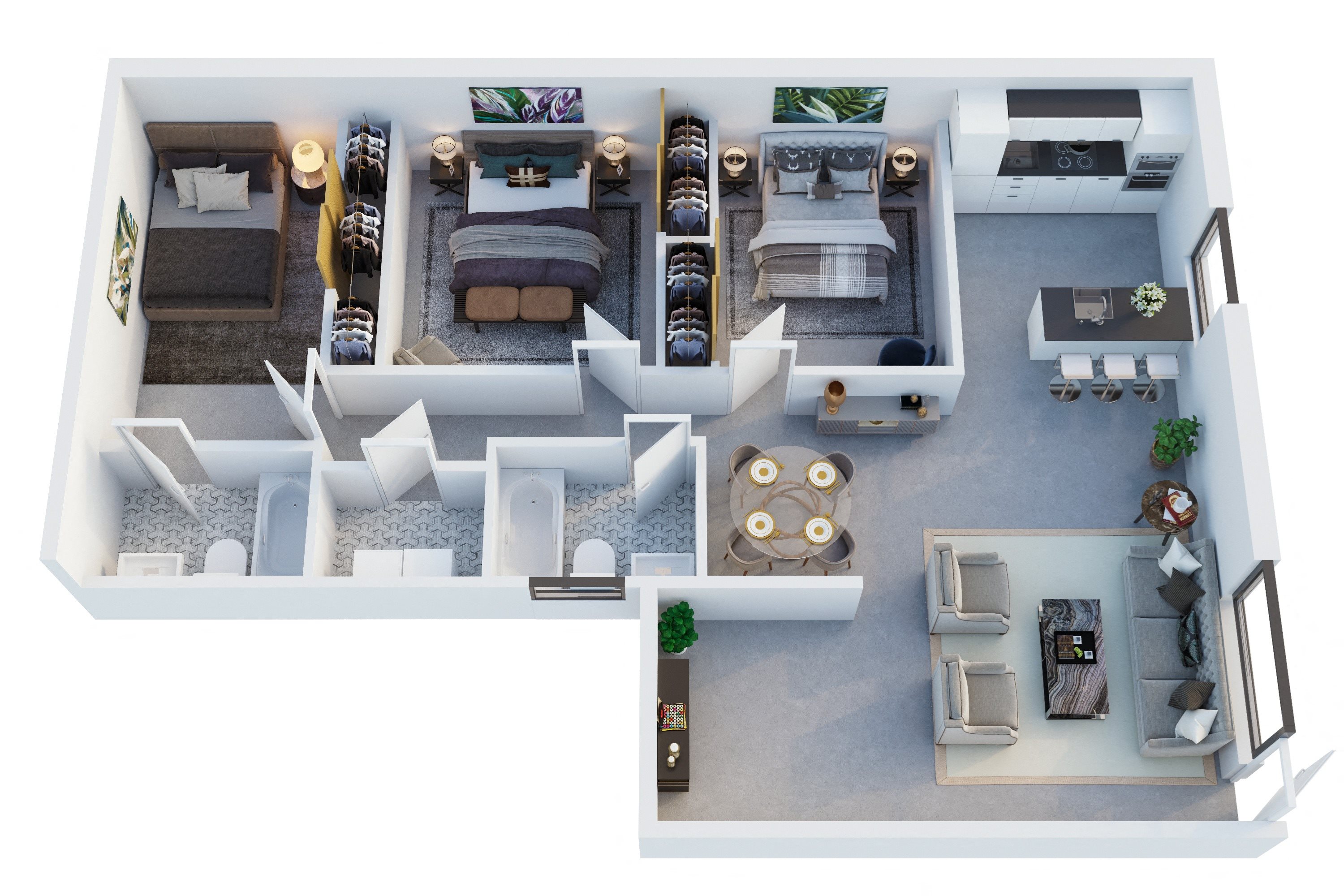 Unit 237 Unit 237 3 Bedroom 2 Bathroom Apartment